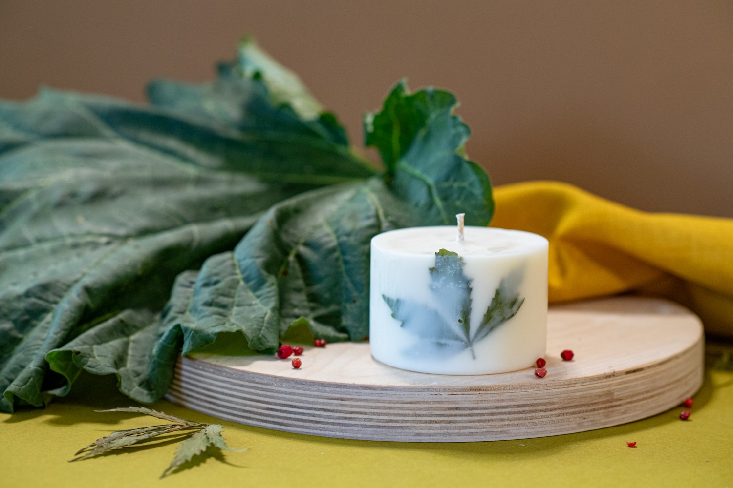 Hand-made Soy Wax Candle with Lemongrass Scent
